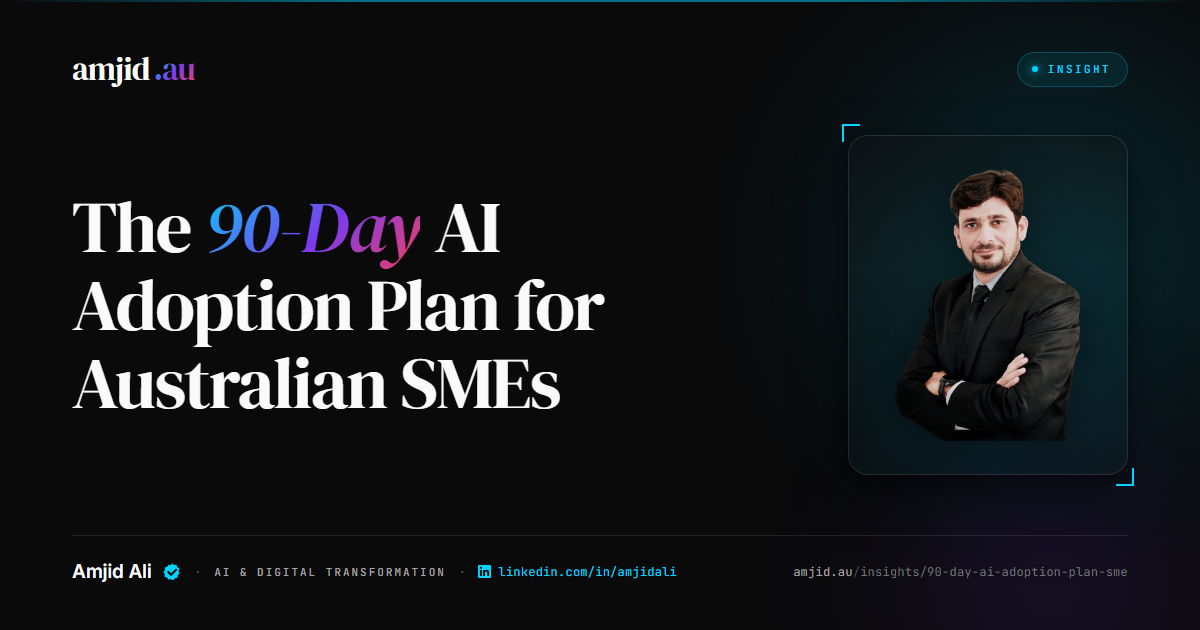 The 90-Day AI Adoption Plan for Australian SMEs, AI Strategy, Small Business