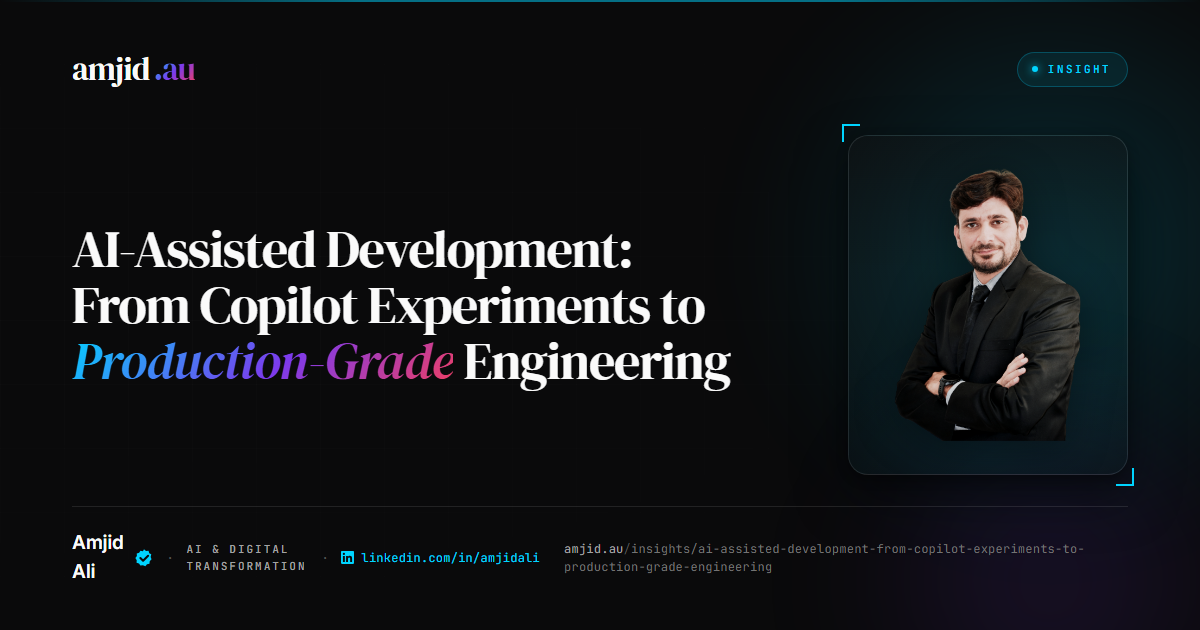 AI-Assisted Development: From Copilot Experiments to Production Engineering, AI, Developer Experience