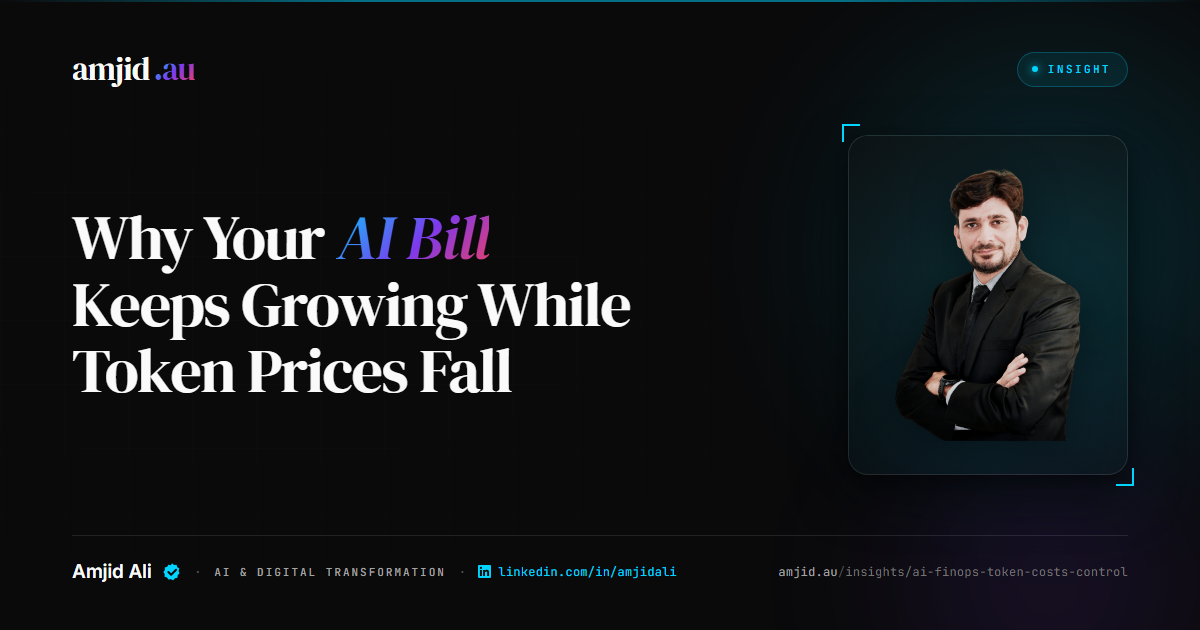 Why Your AI Bill Keeps Growing While Token Prices Fall, AI Economics, FinOps