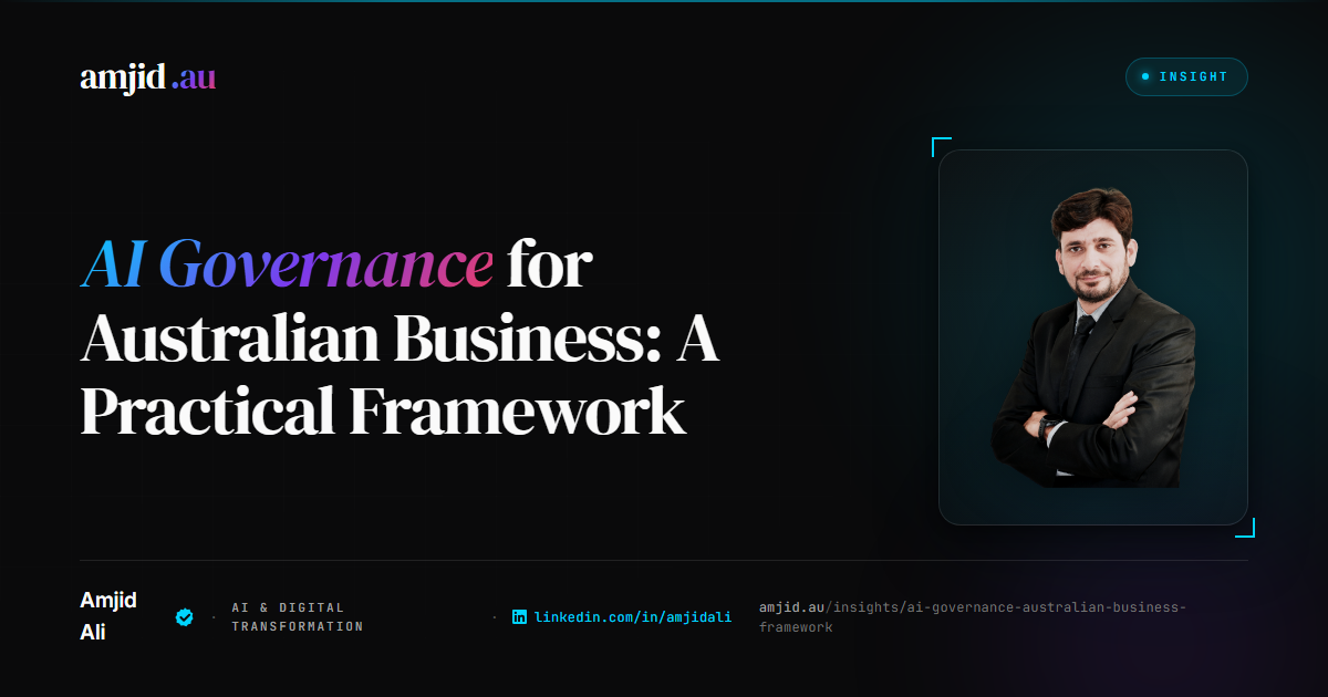 AI Governance for Australian Business: A Practical Framework, AI Governance, Compliance