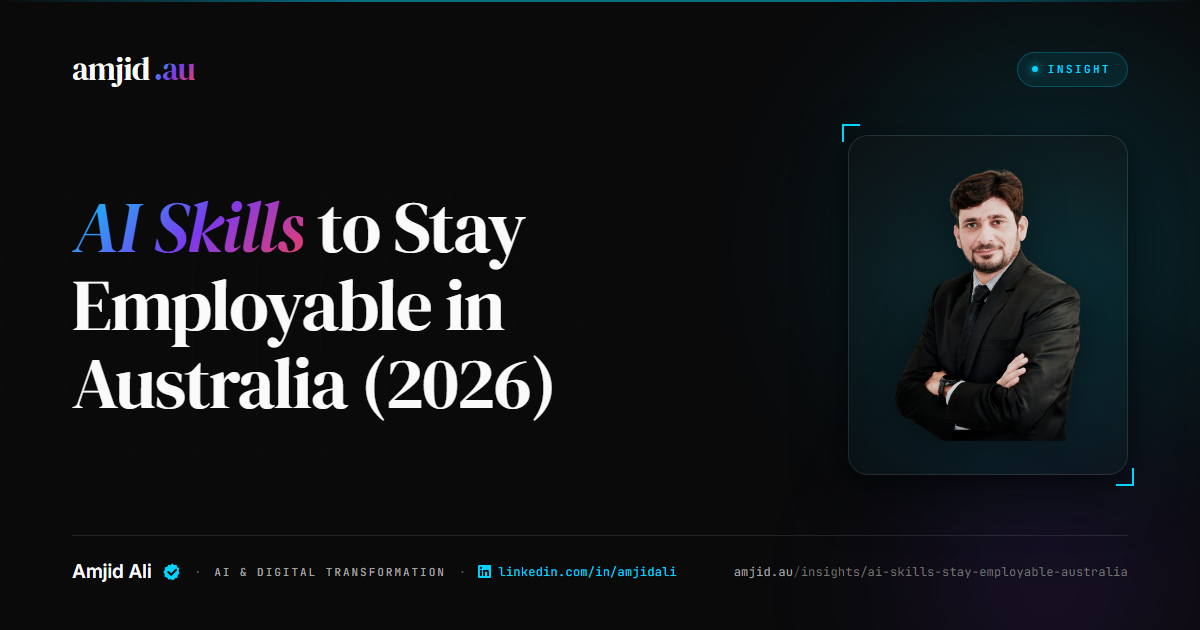 AI Skills to Stay Employable in Australia (2026), AI Skills, Future of Work