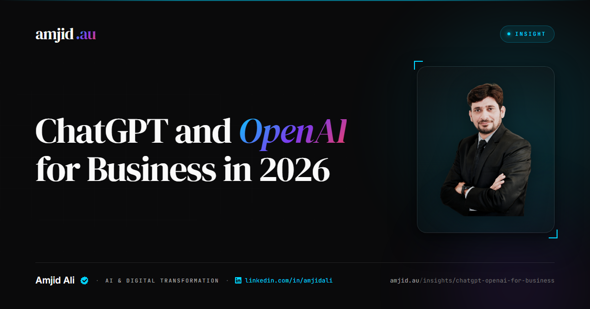 ChatGPT and OpenAI for Business in 2026, ChatGPT, OpenAI analysis by Amjid Ali.