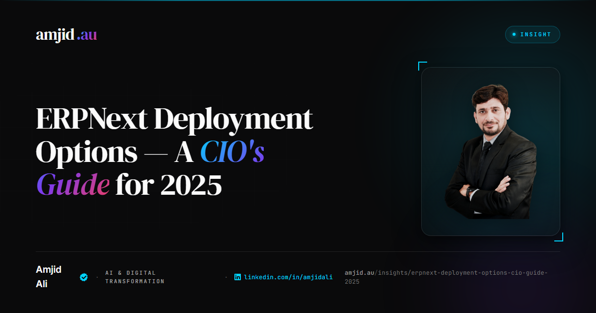 ERPNext Deployment Options: A CIO's Guide to Making the Right Choice, ERP, Enterprise IT