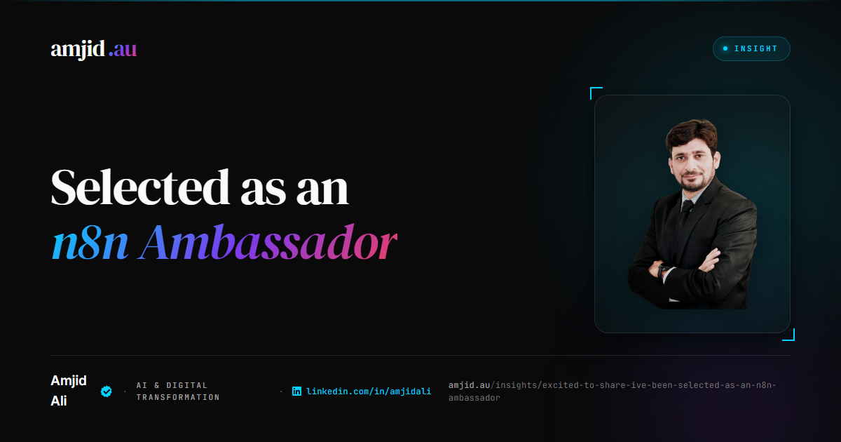 Selected as an n8n Ambassador 2026, What the Role Actually Is, n8n, Automation
