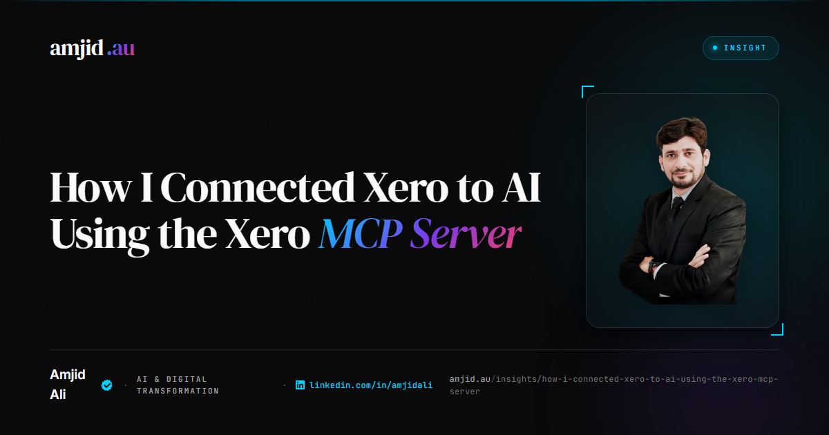 How I Connected Xero to AI Using the Xero MCP Server, MCP, Agentic AI