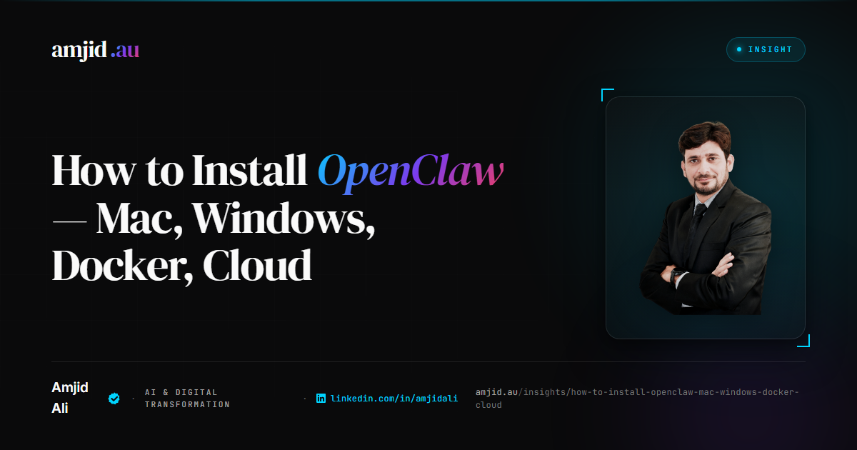 How to Install OpenClaw: Mac, Windows, Docker, and Cloud, OpenClaw, Installation