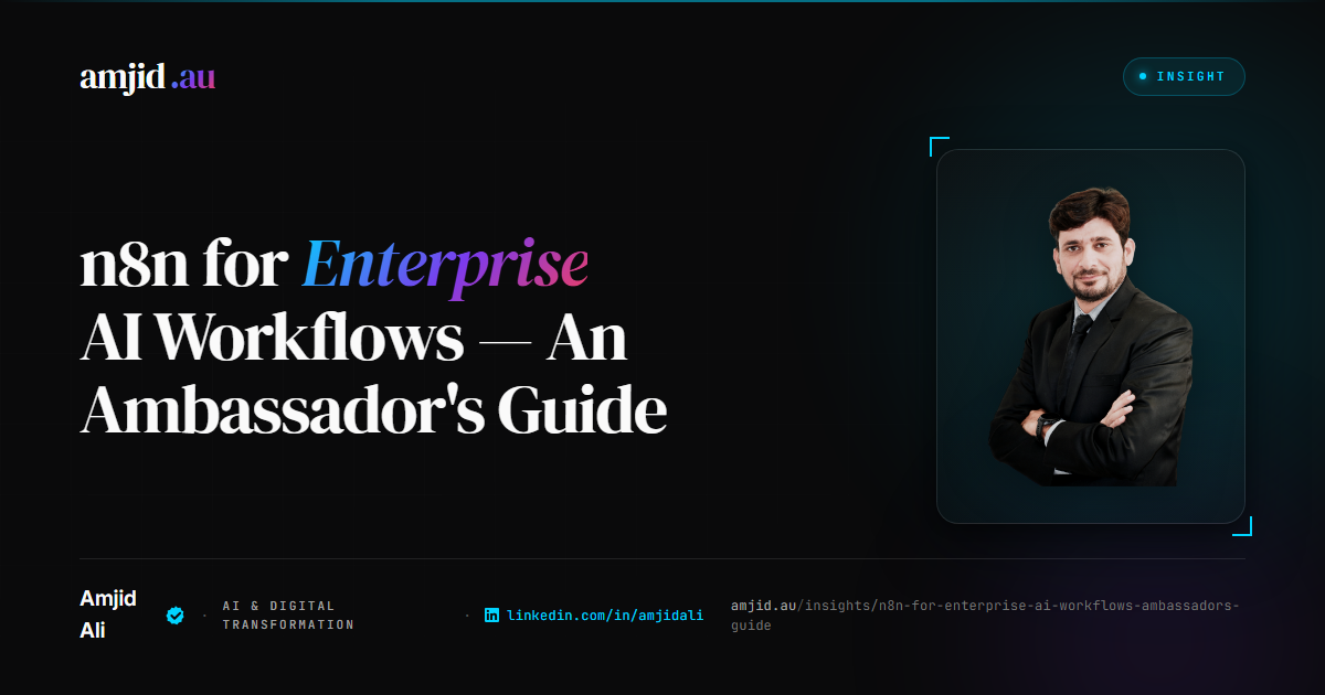 n8n for Enterprise AI Workflows: An Ambassador's Guide, n8n, Workflow Automation