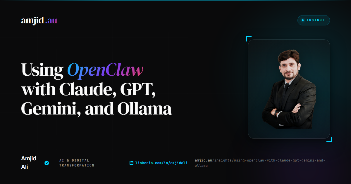 Using OpenClaw with Claude, GPT, Gemini, and Ollama, OpenClaw, Claude
