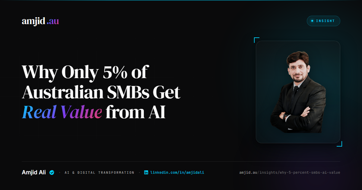 Why Only 5% of Australian SMBs Get Real Value from AI, AI Strategy, Small Business